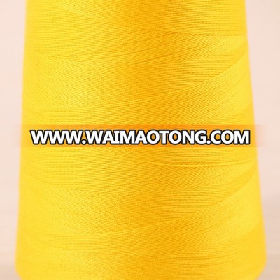 ecofriendly Abrasion-Resistant 100% spun stock polyester dyed sewing thread from china