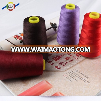 china factory kite flying glace 100% cotton overlock sewing thread