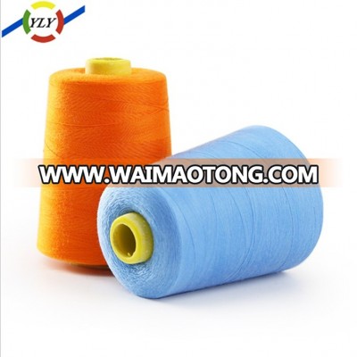 bright raw white anti-flame reflective aramid thread silk 402 polyester thread